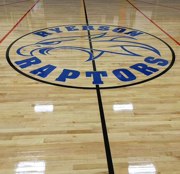 Logo Printed on Floors
