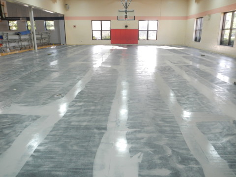 sealing a gym floor