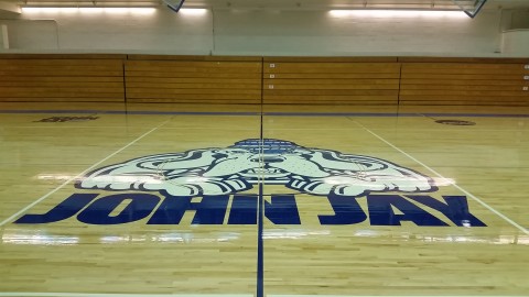 Gym floor sanding and refinishing